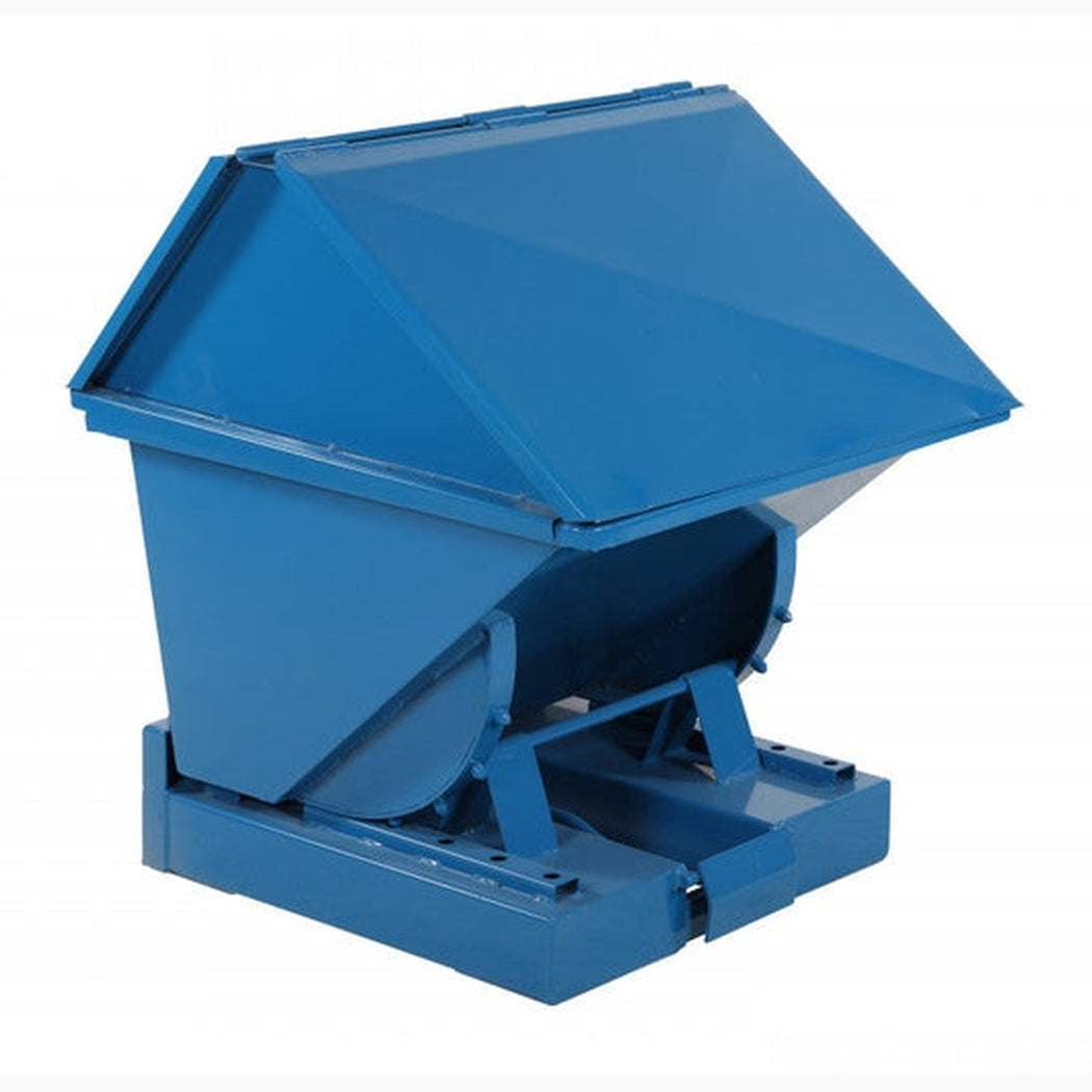 Tippcontainer Jaina med högt lock, 200 liter, robust container för effektiv avfallshantering och källsortering.