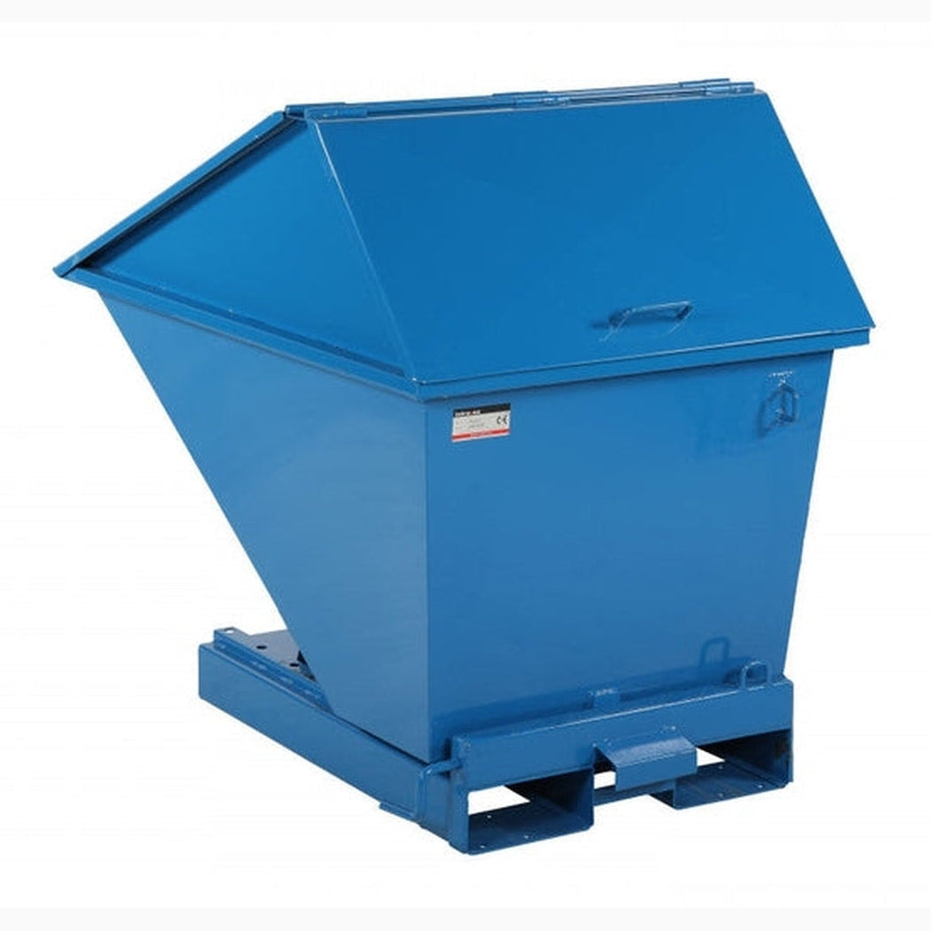 Tippcontainer Jaina med högt lock 400 liter, robust och pulverlackerad för effektiv och hållbar avfallshantering.