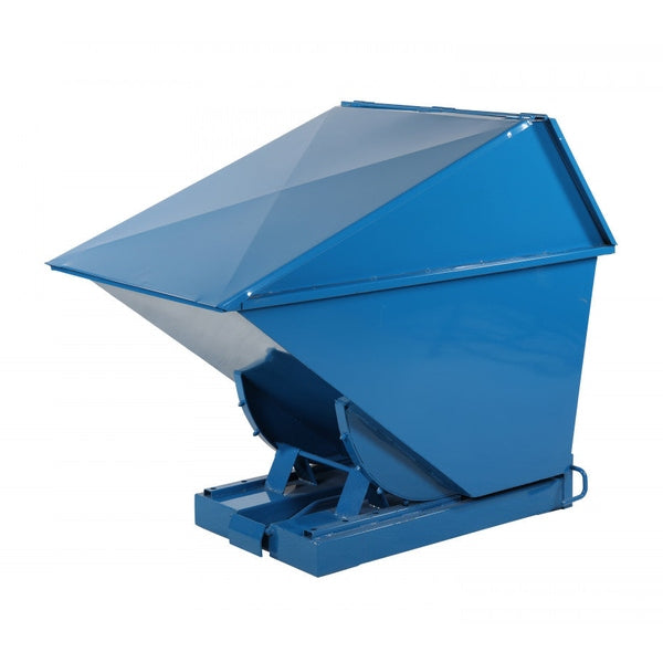 Tippcontainer Jaina med högt lock, 750 liter, robust och pulverlackerad för effektiv och säker källsortering.