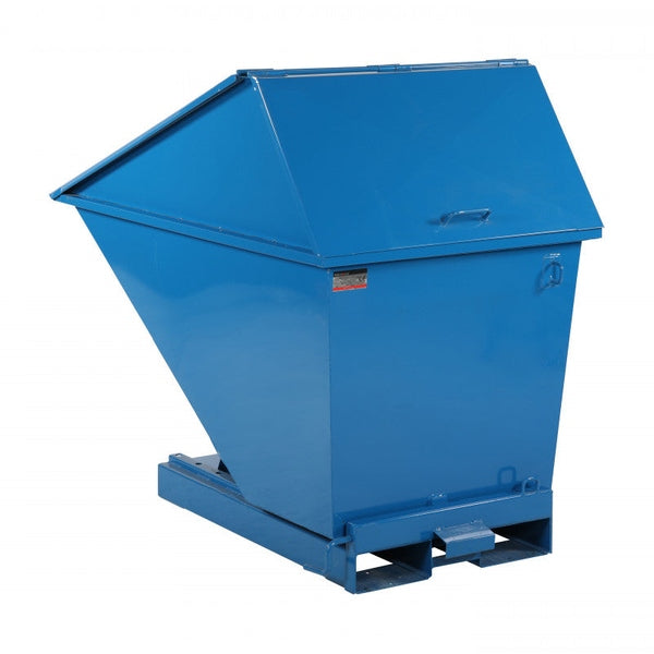 Tippcontainer Jaina med högt lock, 750 liter robust container för effektiv avfallshantering och källsortering i industriella miljöer.