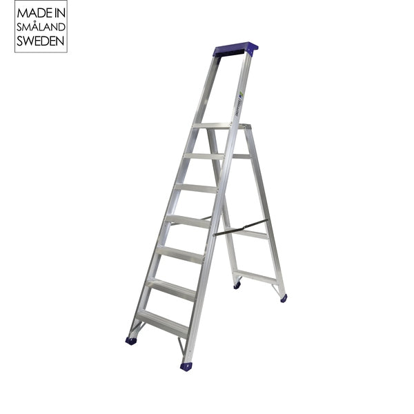 Trappstege Robust med verktygshylla i plast
