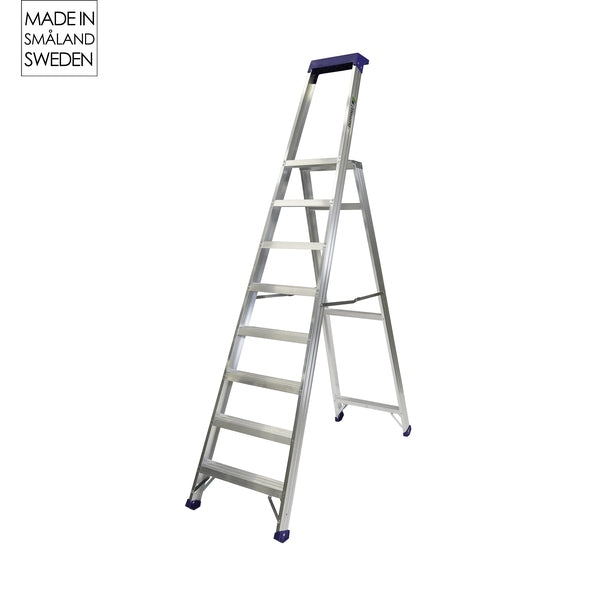 Trappstege Robust med verktygshylla i plast