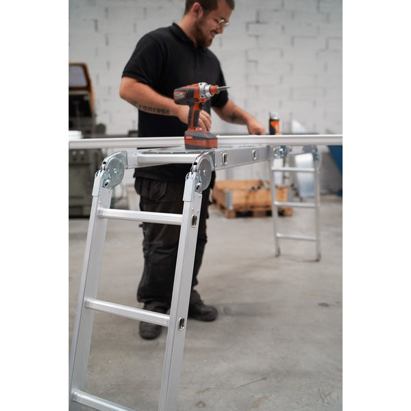 Universalstege, 3 leder, förzinkad stål