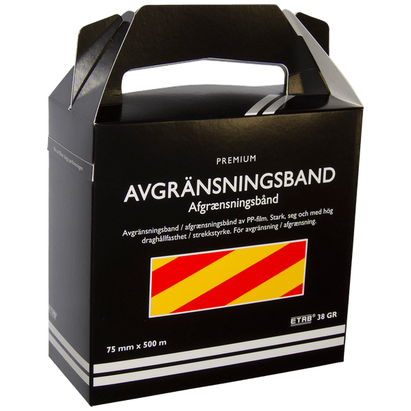 Varningsband Gul/Röd 500m