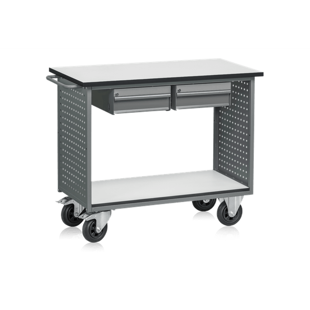 Verktygsvagn 925x1100x600 mm, 200 kg, inkl. 2 lådor