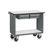 Verktygsvagn 925x1100x600 mm, 200 kg, inkl. 2 lådor