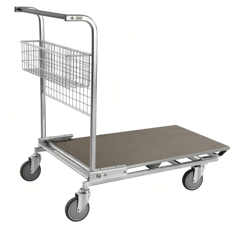 Volymvagn med liten korg, laminat, 1170x700x955mm, 200kg