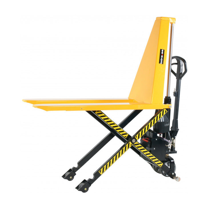 EL Saxlyftvagn, 1000kg, 540x1170mm, enkelhjul/poly